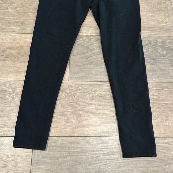 VICTORIAS SECRET PINK Black Cotton High Rise Wide Waistband Leggings Size Medium - Picture 4 of 9